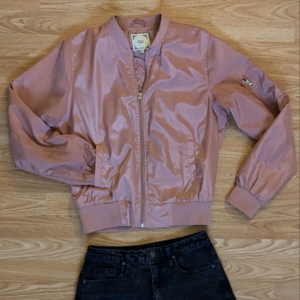Pink bomber jacket